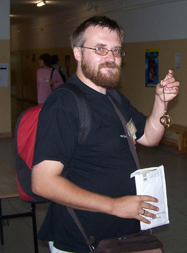 Andrzej Pilipiuk at Polcon 2006 in Lublin, Poland Fot. Ejdzej