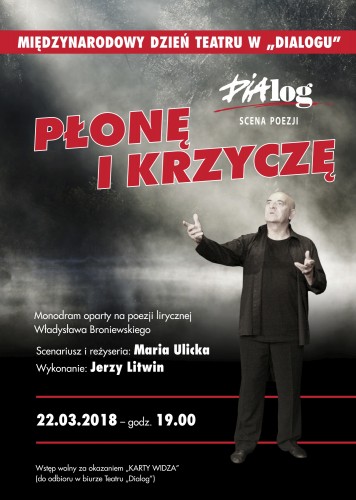 Plakat Płonę i Krzyczę