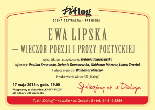 plakat Ewa Lipska