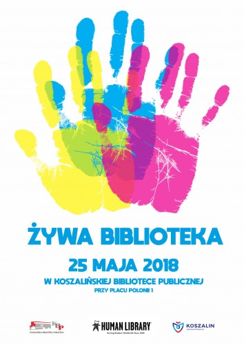 Plakat promujący Żywą Bibliotekę