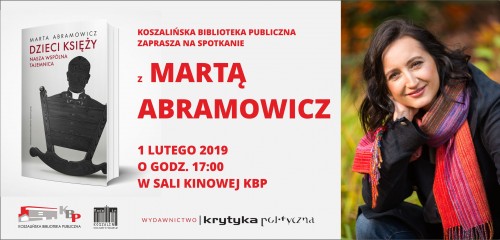 Na zdjęciu: Marta Abramowicz, grafika promująca spotkanie z autorką