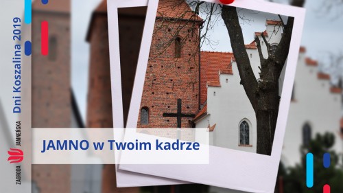 Na zdjęciu: Polaroidowe kadry przedstawiające gotycki kościół